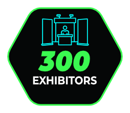 300 Exhibitors